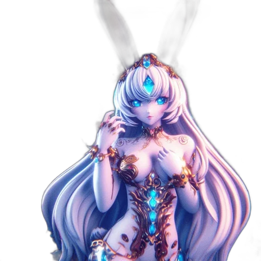 dress, jewelry, robot, staff transparent PNG cut-out