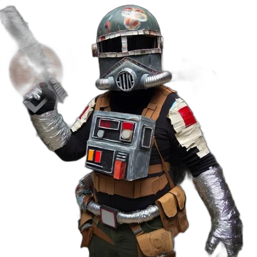 staff, robot, weapon, concept art transparent PNG cut-out