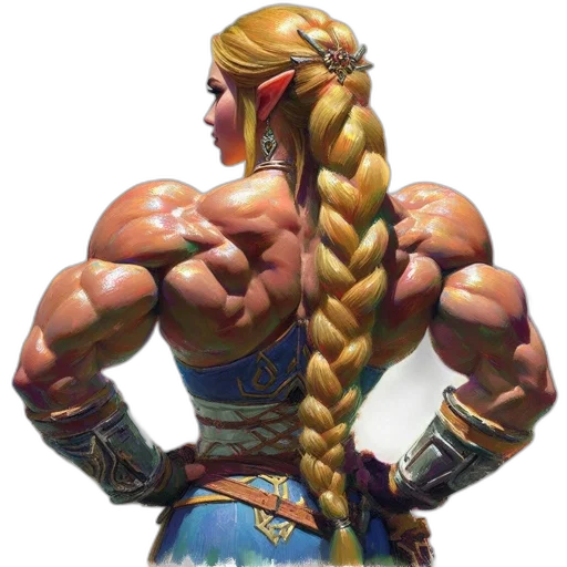 weapon, dress, sword, hair transparent PNG cut-out