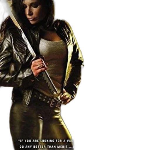 jacket, sword, weapon, comic book art transparent PNG cut-out