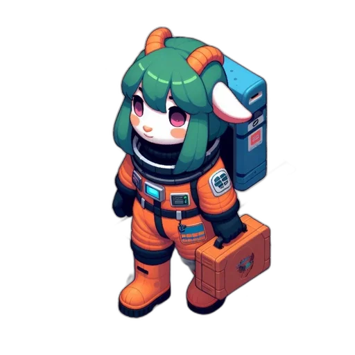 robot, staff, creature, weapon transparent PNG cut-out