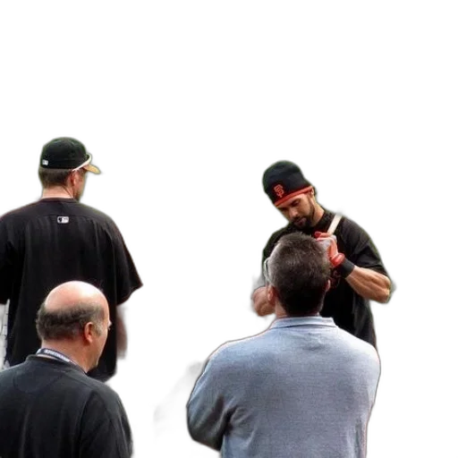 staff, hat, hair, face transparent PNG cut-out