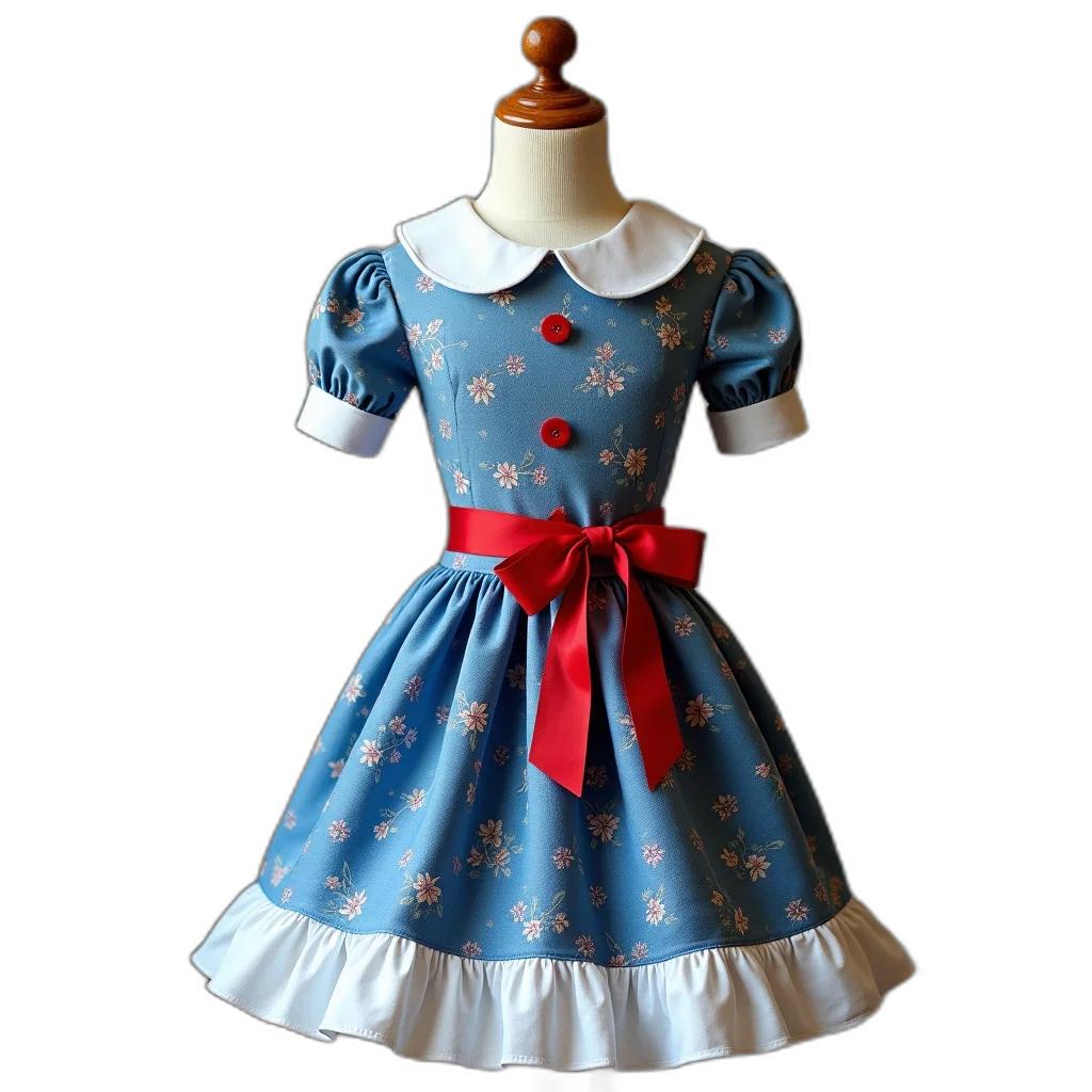 dress, 3d render, blue, mannequin transparent PNG cut-out