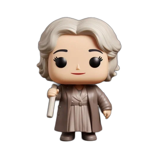 figurine, character, silver, hair transparent PNG cut-out
