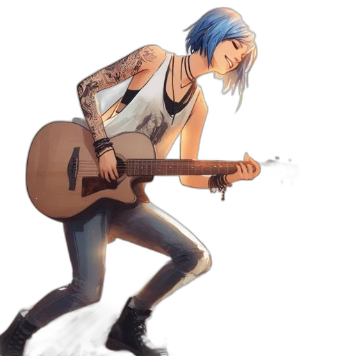 concept art, watercolor, cartoon, anime transparent PNG cut-out
