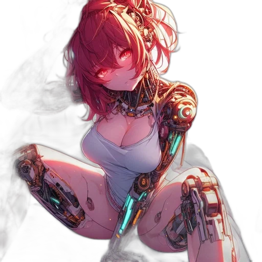 robot, dress, weapon, jewelry transparent PNG cut-out