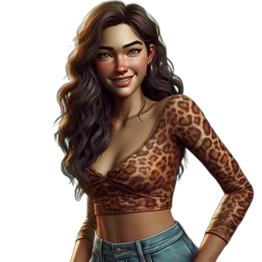 fantasy art, concept art, photorealistic, cartoon transparent PNG cut-out