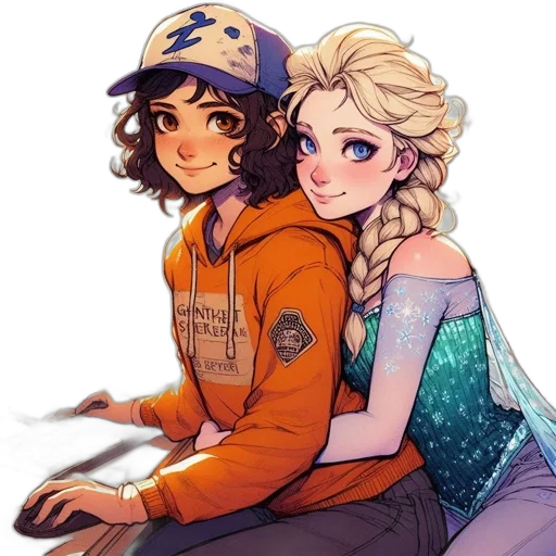 crown, hat, staff, anime transparent PNG cut-out