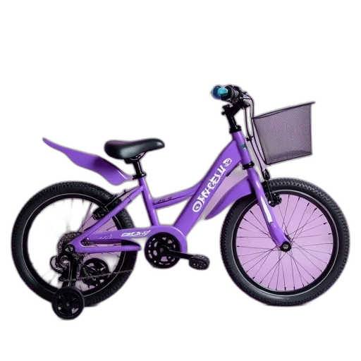 3d render, photorealistic, kids, bike transparent PNG cut-out
