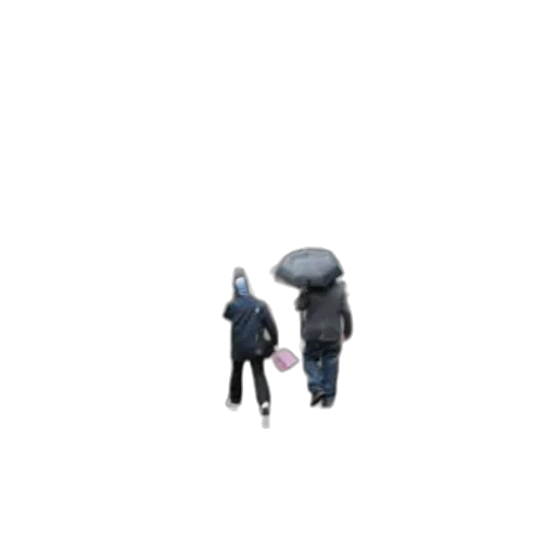 umbrella, jacket, hat, pixel art transparent PNG cut-out