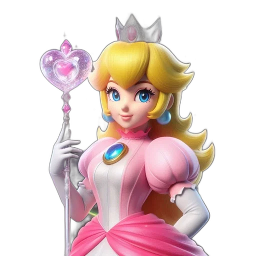 dress, crown, staff, weapon transparent PNG cut-out