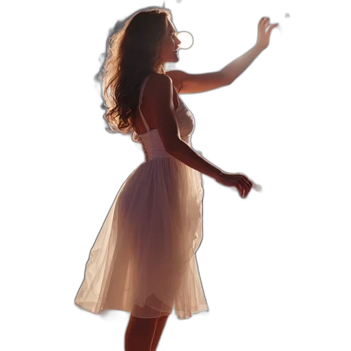 dress, staff, concept art, photorealistic transparent PNG cut-out