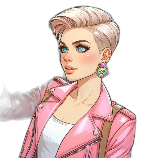 jacket, concept art, cartoon, cyberpunk transparent PNG cut-out