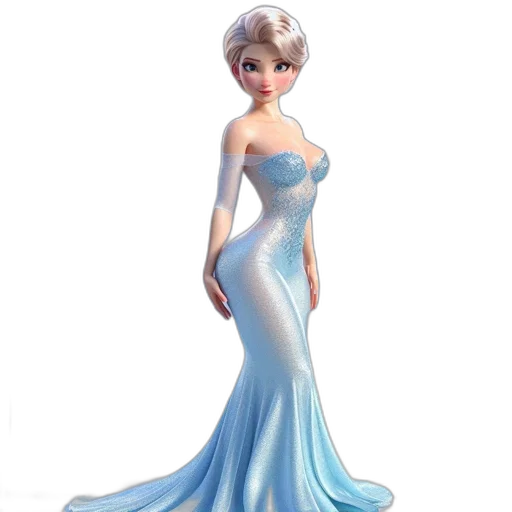 dress, concept art, 3d render, fantasy art transparent PNG cut-out