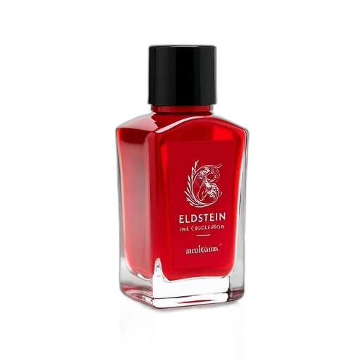bottle, red, clear, glass transparent PNG cut-out