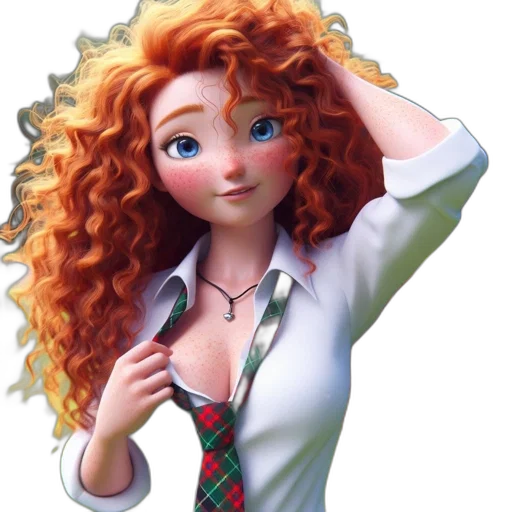 staff, dress, hair, face transparent PNG cut-out