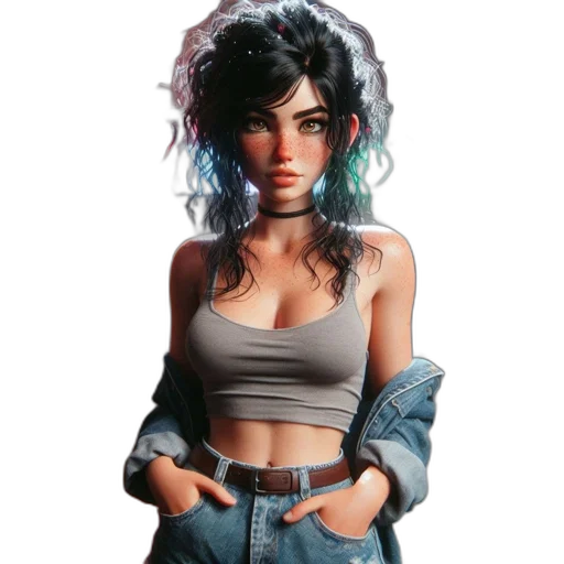jacket, jewelry, concept art, fantasy art transparent PNG cut-out