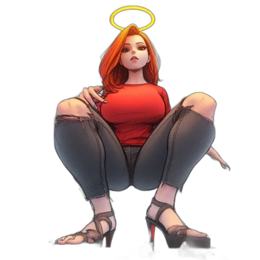 dress, staff, concept art, comic book art transparent PNG cut-out