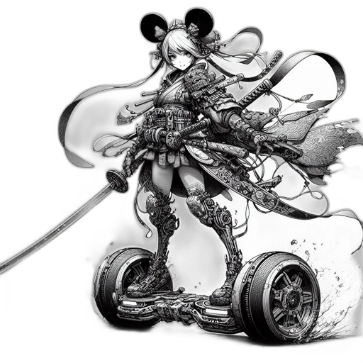 weapon, sword, robot, car transparent PNG cut-out