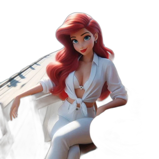 dress, staff, 3d render, concept art transparent PNG cut-out