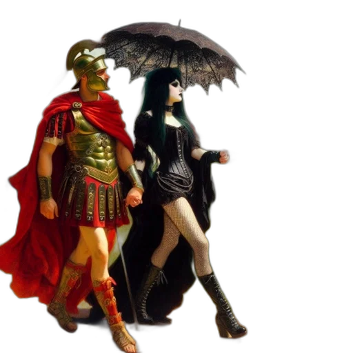umbrella, fantasy art, concept art, comic book art transparent PNG cut-out