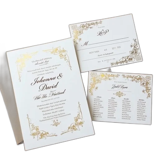 set, wedding, stationery, items transparent PNG cut-out