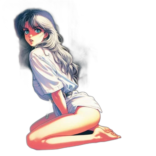 dress, watercolor, anime, concept art transparent PNG cut-out