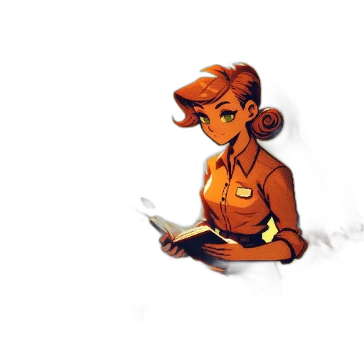 staff, comic book art, pixel art, concept art transparent PNG cut-out
