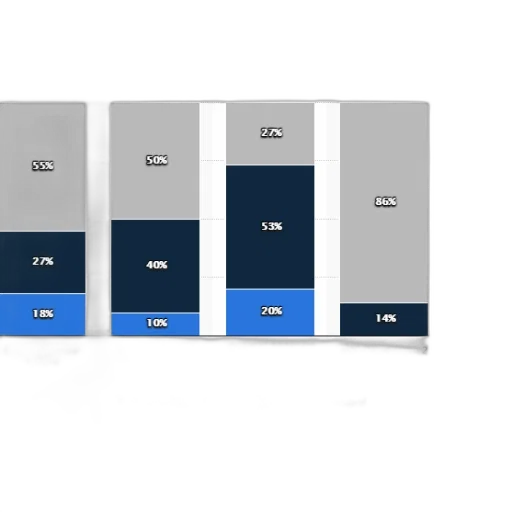 blue, monochrome, bar, chart transparent PNG cut-out