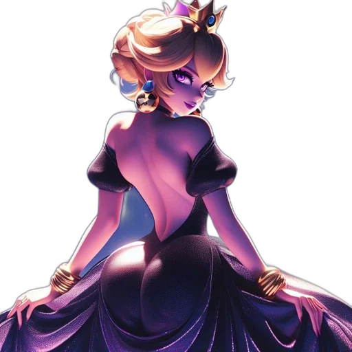 crown, dress, staff, concept art transparent PNG cut-out