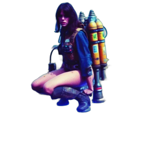 weapon, robot, staff, umbrella transparent PNG cut-out