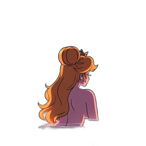 hair, crown, staff, dress transparent PNG cut-out