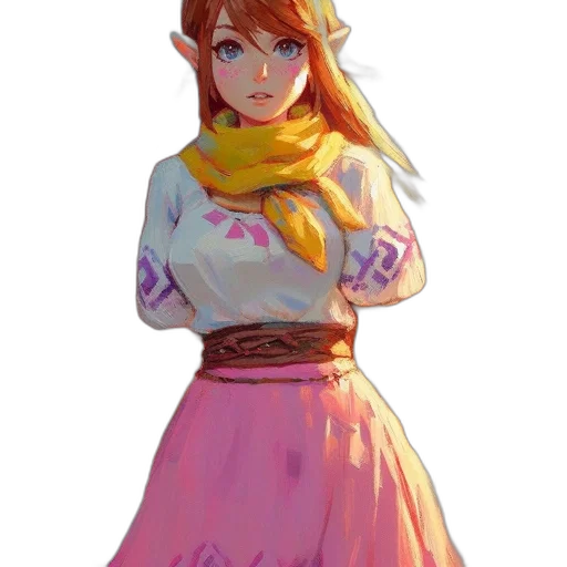 dress, staff, crown, jacket transparent PNG cut-out