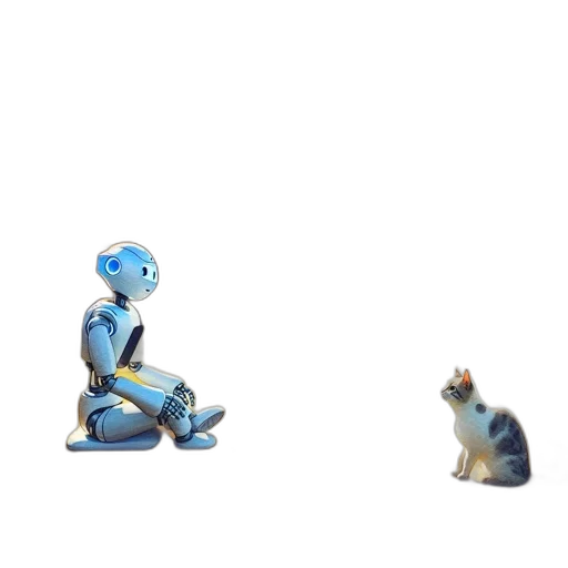robot, animal, concept art, 3d render transparent PNG cut-out