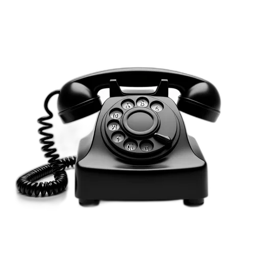staff, black, rotary, dial transparent PNG cut-out