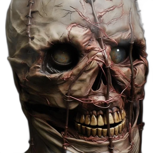 mask, face, jacket, creature transparent PNG cut-out