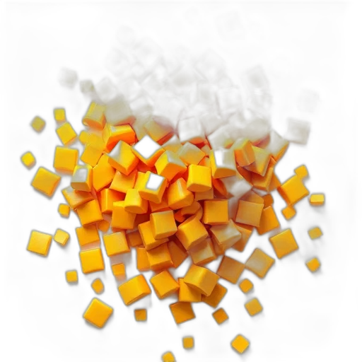 food, 3d render, golden, monochrome transparent PNG cut-out