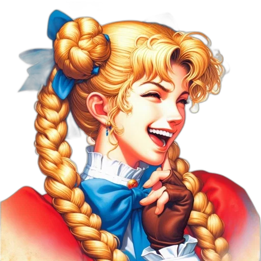 face, staff, crown, hair transparent PNG cut-out