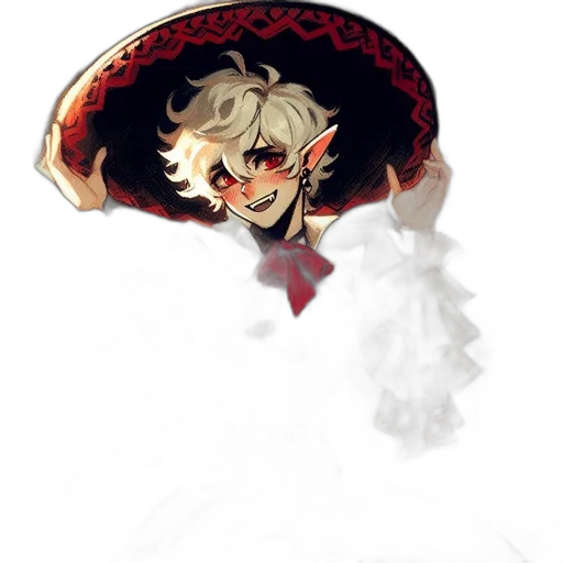hat, mask, crown, staff transparent PNG cut-out