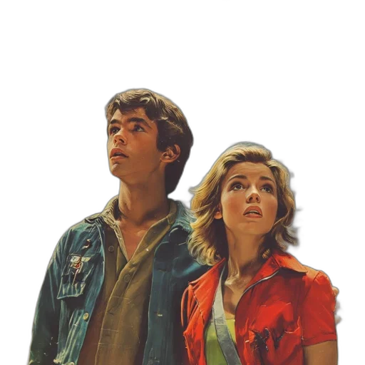jacket, face, oil painting, concept art transparent PNG cut-out