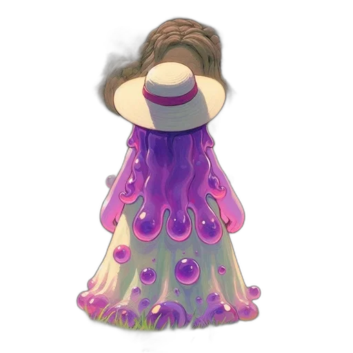 dress, hat, crown, hair transparent PNG cut-out