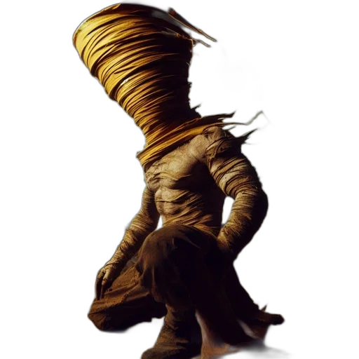 hat, staff, hair, creature transparent PNG cut-out