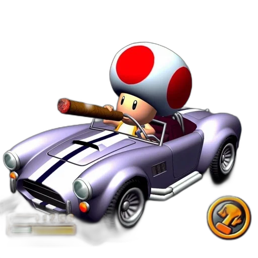 car, concept art, 3d render, pixel art transparent PNG cut-out