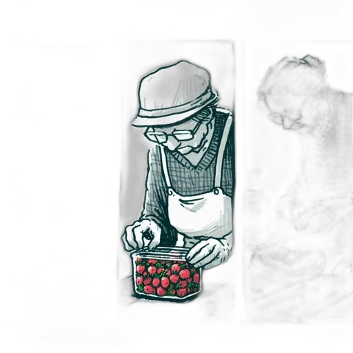 food, concept art, pencil sketch, photorealistic transparent PNG cut-out
