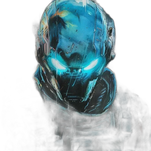 robot, mask, face, concept art transparent PNG cut-out
