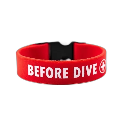 red, wristband, text, before transparent PNG cut-out