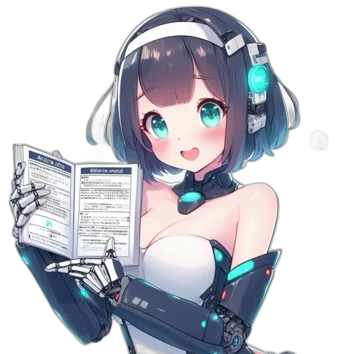 robot, weapon, staff, dress transparent PNG cut-out