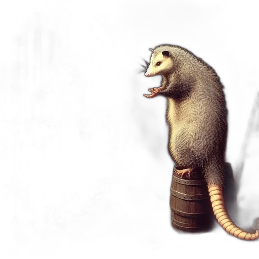 animal, creature, staff, hat transparent PNG cut-out