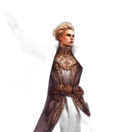 dress, staff, face, sword transparent PNG cut-out