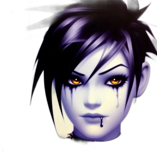 face, concept art, fantasy art, 3d render transparent PNG cut-out